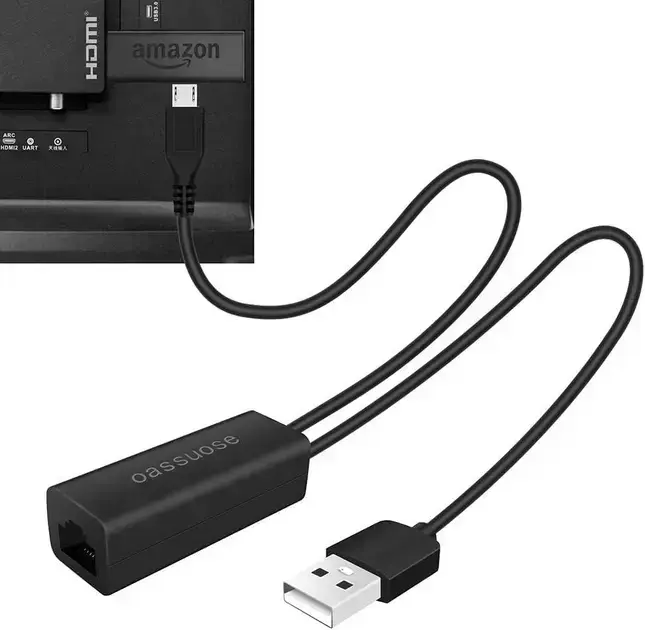 5. Adaptador Ethernet para Fire TV Stick - Oassuose