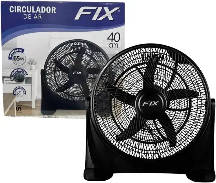 6. Circulador de Ar 3 Vel 127V 16 Polegadas - FIX
